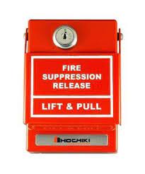 Manual Pull Station for Fire Suppression Release, With Key 1T SPST 10amps/ 125Vac, - Hochiki