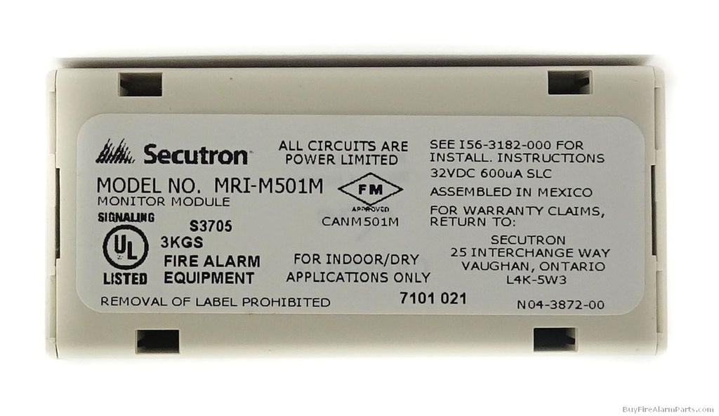 MIX-4040 Dual Input Module - Mircom