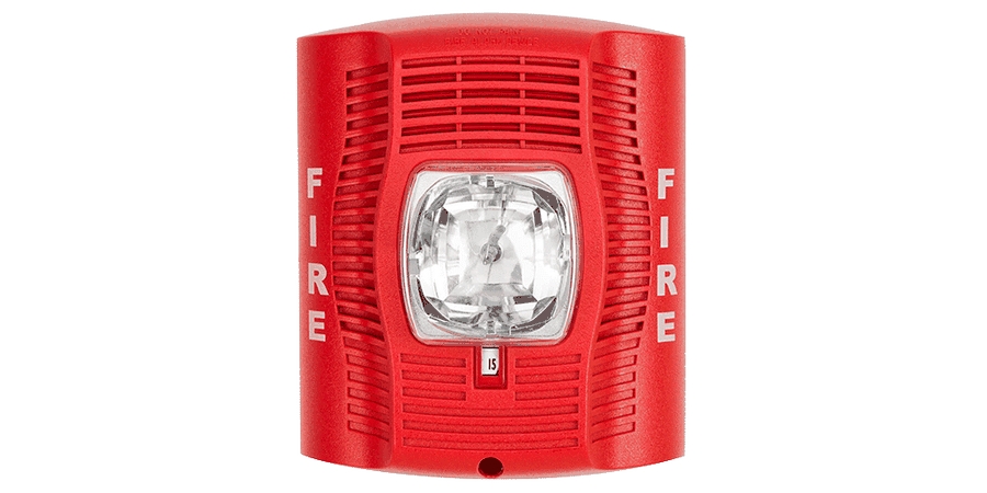 Speaker Strobe, Standard-candela, Indoor, Wall Mount, Red-SYSTEM SENSOR