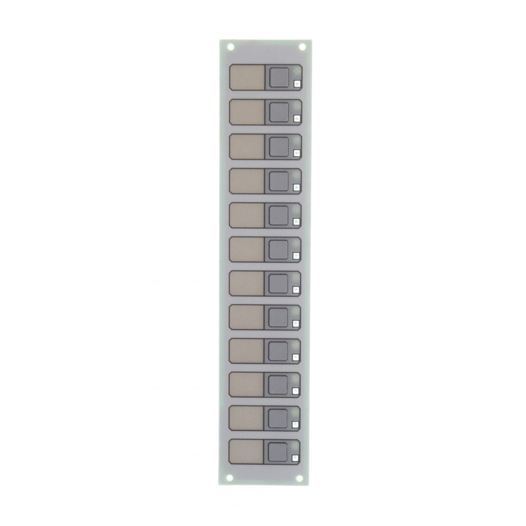 12 switches with one Red and one Yellow LED per switch Display/Control Module - EST